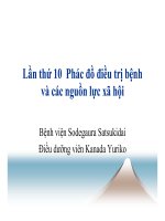 Phác đồ điều trị bệnh và các nguồn lực xã hội