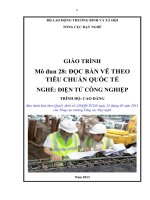 ĐỌC BẢN VẼ THEO TIÊU CHUẨN QUỐC TẾ NGHỀ: ĐIỆN TỬ CÔNG NGHIỆP