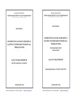 Giải pháp nâng cao chất lượng dịch vụ tại công ty cổ phần quốc tế Hoàng Gia tỉnh Quảng Ninh