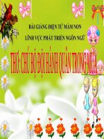 Bài giảng điện tử mầm non lớp Chồi đề tài Thơ Chú bộ đội hành quân trong mưa