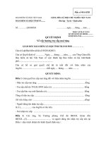 Mẫu số 08-HSB: Quyết định về việc hưởng trợ cấp mai táng