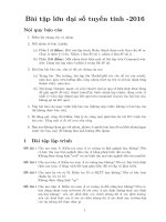 bài tập lớn đại số tuyến tính