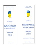 Hoàn thiện công tác kế toán tại các trường trung cấp và cao đẳng công lập trên địa bàn tỉnh Bình Phước