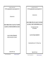 Hoàn thiện công tác quản lý nợ thuế tại Chi cục thuế thành phố Hà Giang