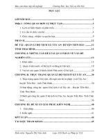 Báo cáo thực tập tốt nghiệp: QUẢN lí hộ TỊCH xã Tây AN, HUYỆN TIỀN hải, TỈNH THÁI BÌNH