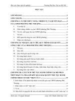 Báo cáo thực tập tốt nghiệp: CẢI CÁCH THỦ tục HÀNH CHÍNH tại bộ PHẬN TIẾP NHẬN và TRẢ lời kết QUẢ GIẢI QUYẾT THỦ tục HÀNH CHÍNH THEO cơ CHẾ “một cửa”