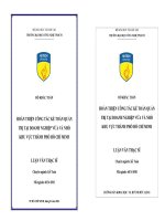 Hoàn thiện công tác kế toán quản trị tại doanh nghiệp vừa và nhỏ khu vực Thành phố Hồ Chí Minh