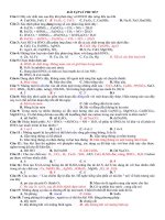 Bài tập lý thuyết ôn thi THPT QG môn Hoá