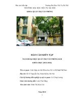 Báo cáo kiến tập quản trị văn phòng tại văn phòng cơ quan Liên hiệp các hội Khoa học và Kỹ thuật Việt Nam