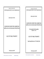 GIẢI PHÁP PHÁT TRIỂN NÔNG NGHIỆP THEO HƢỚNG SẢN XUẤT HÀNG HOÁ Ở TỈNH YÊN BÁI