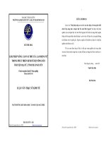 Giải pháp nâng cao vai trò của lao động nữ trong phát triển kinh tế hộ nông dân ở huyện Đại Từ tỉnh Thái Nguyên