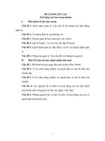 ĐỀ CƯƠNG ÔN TẬP Môn Quản lý học đại cương và Môn Tổ chức bộ máy hành chính nhà nước