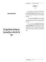 Kinh tế Xây dựng chiến lược Marketing của Ngân hàng Đầu tư và Phát triển Việt Nam