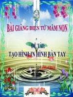 Bài giảng điện tử mầm non lớp Chồi đề tài Tạo hình in hình bàn tay