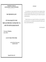 KỸ NĂNG GIẢI QUYẾT VẤN ĐỀ TRONG QUÁ TRÌNH THỰC TẬP NHẬN THỨC CỦA SINH VIÊN TRƯỜNG ĐẠI HỌC HOA SEN
