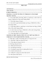 Báo cáo thực tập tốt nghiệp văn thư lưu trữ tại Công ty TNHH XD và TM cơ khí trường thành