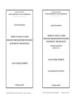 Kinh tế cây ăn quả và vai trò trong phát triển Kinh tế đối với người dân huyện Phổ Yên tỉnh Thái Nguyên