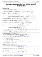 Bài Toán Tìm Điểm Trên Đồ Thị Hàm SốLTĐH