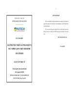 Giải pháp phát triển sản phẩm dịch vụ bưu chính tại Bưu điện thành phố Hồ Chí Minh
