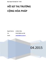 HỒ SƠ THỊ TRƯỜNG CỘNG HÒA PHÁP
