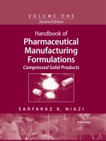 Handbook of pharmaceutical manufacturing formulations 2nd ed good bookmarks
