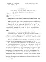 Bai thu hoach NQ đh dai bieu  khoa XII