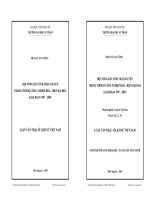 HỘI NÔNG DÂN TỈNH THÁI NGUYÊN TRONG THỜI KÌ CÔNG NGHIỆP HOÁ  HIỆN ĐẠI HOÁ