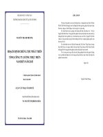 kinh tế Hoạch định chiến lược phát triển tổng Công ty lương thự miền Nam đến năm 2015  Tài liệu, ebook, giáo trình