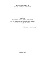 Cách thức tổ chức và điều hành doanh nghiệp