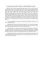 CÁC DẠNG đề SO SÁNH văn học