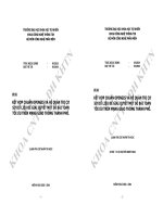 Kết hợp chuẩn opengis và hệ quản trị cơ sở dữ liệu để giải quyết một số bài toán tối ưu trên mạng giao thông thành phố