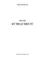 BÀI TẬP KỸ THUẬT ĐIỆN TỬ