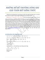 Tập hợp bổ đề chứng minh bất đẳng thức luyện thi đại học k2pi.net.vn