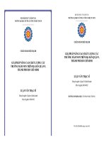 Giải pháp nâng cao chất lượng các trường mầm non trên địa bàn Quận 9 thành phố Hồ Chí Minh