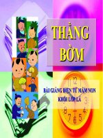 Bài giảng điện tử mầm non lớp Lá đề tài truyện Thằng Bờm