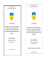 Các nhân tố của chất lượng dịch vụ đào tạo tác động đến sự hài lòng của sinh viên trường đại học Dân lập Văn Lang