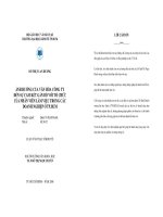 Ảnh hưởng của văn hóa Công ty đến sự cam kết gắn bó với tổ chức của nhân viên ở các doanh nghiệp ngoài quốc doanh trong nước tại TP