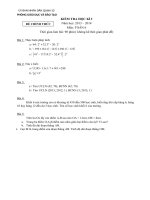 ĐỀ KIỂM TRA HKI KHỐI 6 2013 -2014