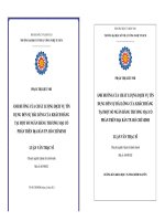 Ảnh hưởng của chất lượng dịch vụ tín dụng đến sự hài lòng của khách hàng tại một số ngân hàng thương mại cổ phần trên địa bàn thành phố Hồ Chí Minh