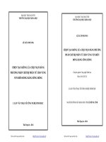Công nghệ sinh học Chọn tạo giống lúa chịu mặn bằng phương pháp chỉ thị phân tử cho vùng ven biển Đồng bằng sông Hồng