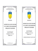 Giải pháp nâng cao chất lượng dịch vụ của chuỗi cửa hàng Foodcomart trên địa bàn thành phố Hồ Chí Minh