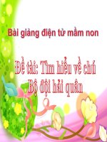 Bài giảng điện tử mầm non lớp Chồi đề tài Tìm hiểu về chú bộ đội hải quân