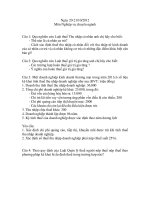 môn nghiệp vụ chuyên ngành thi tuyển công chức