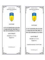 Các yếu tố ảnh hưởng đến sự hài lòng của khách hàng đối với hệ thống cửa hàng tiện lợi 24h Shop  Go tại thành phố Hồ Chí Minh