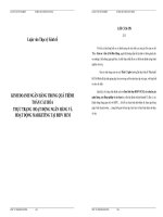 Kinh tế Xây dựng chiến lược Marketing KINH DOANH NGÂN HÀNG TRONG QUÁ TRÌNH TOÀN CẦU HÓA