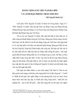 8 ĐẢNG CỘNG SẢN VIỆT NAM RA đời VÀ LÃNH đạo PHONG TRÀO 1930