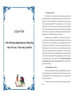 Phát triển nông nghiệp hàng hóa ở đồng bằng sông Cửu Long  Thực trạng và giải phá