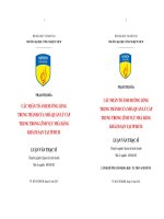 Các nhân tố ảnh hưởng lòng trung thành của nhà quản lý cấp trung trong lĩnh vực nhà hàng khách sạn tại thành phố Hồ Chí Minh