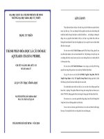 Thành phần hóa học của cây Dó bầu (Aquilaria crassna pierre)