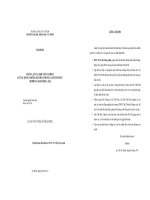 Hóa sinh Phân lập các hợp chất chính có tác dụng chống oxi hóa trong lá chùm ngây (Moringa oleifera lam.)